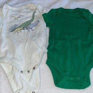 2 baby gap onesies size 3-6 months
